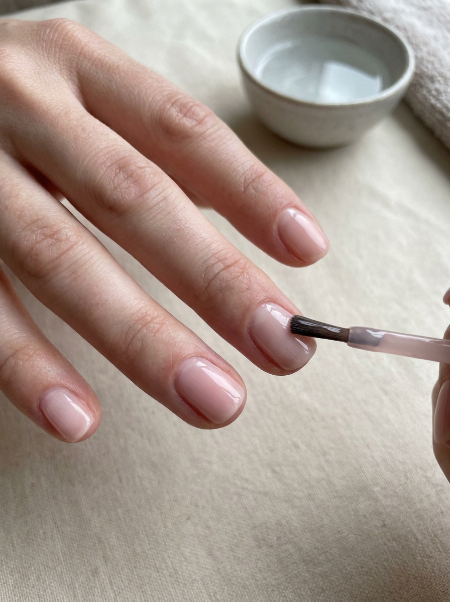 Eine zweite sehr dünne Schicht auftragen als Clean Nails Anleitung Schritt 11